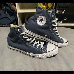 Converse high top navy blue